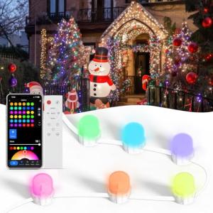 Smart RGB+IC Music Sync String Lights 76ft