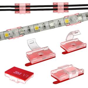 Outdoor LED Strip Light Mounting Clips with Screws