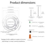 Universal Light Fixture Mounting Bracket, 2 Pack