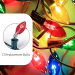 Multi-Color C7 Replacement Bulbs for Christmas Lights