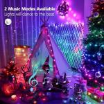 Color Changing Music Sync Fairy Lights, 66ft 200 LED