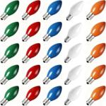 25 Pack C7 Multicolor Christmas Music Sync Bulbs