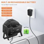 36 LED Battery-Powered Sound Activated Par Lights