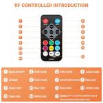 36 LED Battery-Powered Sound Activated Par Lights