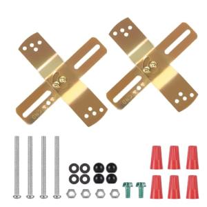 Adjustable Mounting Brackets for Light Fixtures - 2 Pack