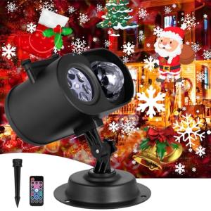 Color-Changing Christmas Projector Lights for Outdoor Use