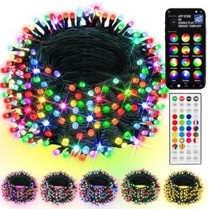 Smart Christmas String Lights, 98FT RGB Music Sync