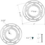 Universal Light Fixture Mounting Bracket, 2 Pack
