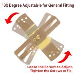 Adjustable Mounting Brackets for Light Fixtures - 2 Pack