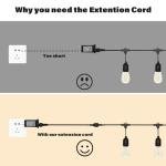 16.4Ft Waterproof Extension Cable for Christmas Lights