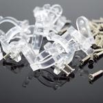 50 Pack Clear Heavy Duty Rope Light Clips