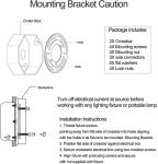 Universal Light Fixture Mounting Bracket, 2 Pack