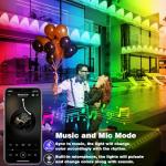 50FT RGB Music Sync Outdoor Lights with App Control
