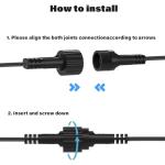 16.4Ft Waterproof Extension Cable for Christmas Lights