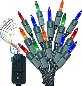 Multi-Color Musical Christmas Lights with 25 Songs