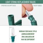 Warm White Mini Light Bulbs for Christmas Decor