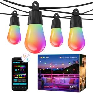 Smart Outdoor String Lights with App Control