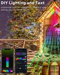 Smart Outdoor Christmas Lights with Music Sync
