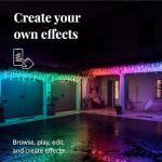 Smart App-Controlled Twinkly Icicle Christmas Lights
