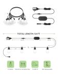 Smart Outdoor String Lights with App Control