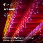 Smart App-Controlled Twinkly Icicle Christmas Lights