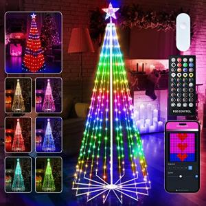 6ft Music Sync LED Christmas Cone Tree Lights