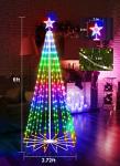 6ft Music Sync LED Christmas Cone Tree Lights