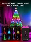 6ft Music Sync LED Christmas Cone Tree Lights