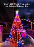 6ft Music Sync LED Christmas Cone Tree Lights