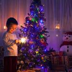 Multicolor 66Ft Christmas Lights Synchronized to Music