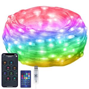RGB Smart IC String Lights with Music Sync 16FT