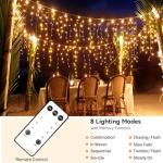 Blingstar 49.2 Ft LED Music Sync Icicle Lights