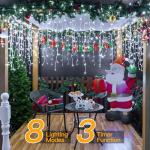 Ollny 720LED Cool White Icicle Lights with Remote