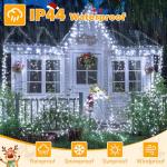 Ollny 720LED Cool White Icicle Lights with Remote