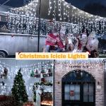 Ollny 720LED Cool White Icicle Lights with Remote