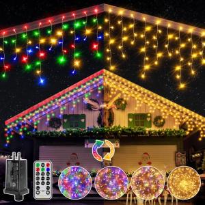 Ollny 306 LED Color Changing Icicle Lights