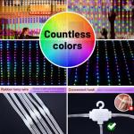 300 LED Music Sync RGB Curtain Fairy Lights
