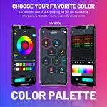 300 LED Music Sync RGB Curtain Fairy Lights