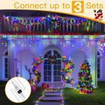 Ollny 306 LED Color Changing Icicle Lights