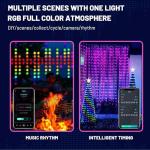 300 LED Music Sync RGB Curtain Fairy Lights