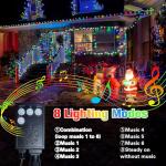 Toodour 82FT LED Christmas Music Sync Lights