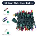 50 Ct. Multi-Color Twinkling Christmas Lights