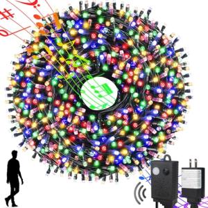 Motion Sensor Synchronized Music Christmas Lights, 108FT