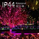 Pink 100 LED Mini Christmas Music Lights - 39 Feet