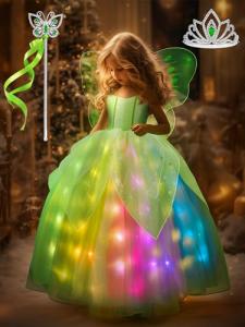 RGB Music Sync Fairy Dress with Accessories for Girls