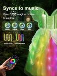 RGB Music Sync Fairy Dress with Accessories for Girls