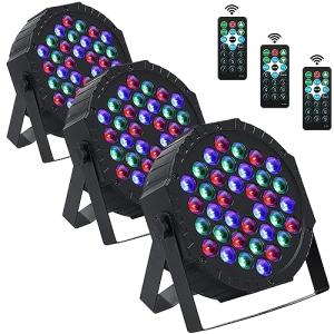 3 Pack LED Stage Lights for Christmas Music