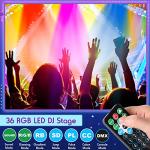 3 Pack LED Stage Lights for Christmas Music
