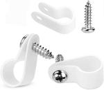 50 Pack Rope Light Clip Set with Screws