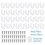 LED Rope Lights Clips - 36 Pack Set